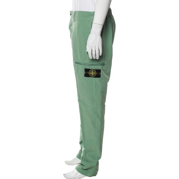 Stone Island‎ Fatigue Cargo Trouser Pants Sz 32 Saga Green Stretch New With Tags - Picture 2 of 4